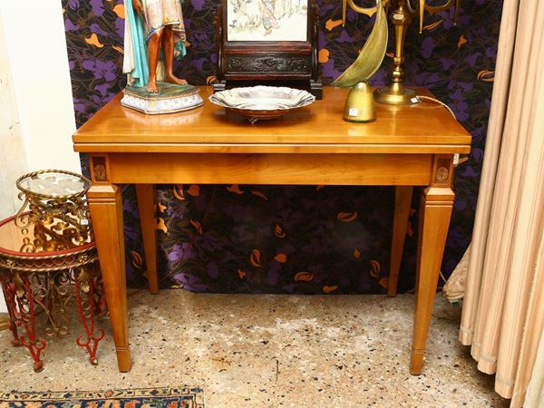 Pair of console tables in cherrywood
