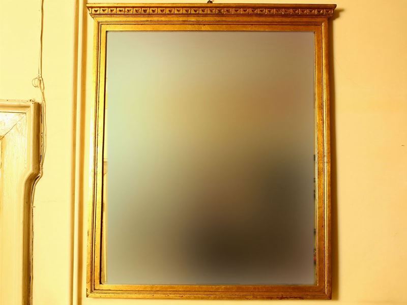 Specchiera con Cornice in Legno Dorato