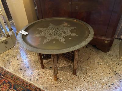 Tavolino Vassoio in Ottone