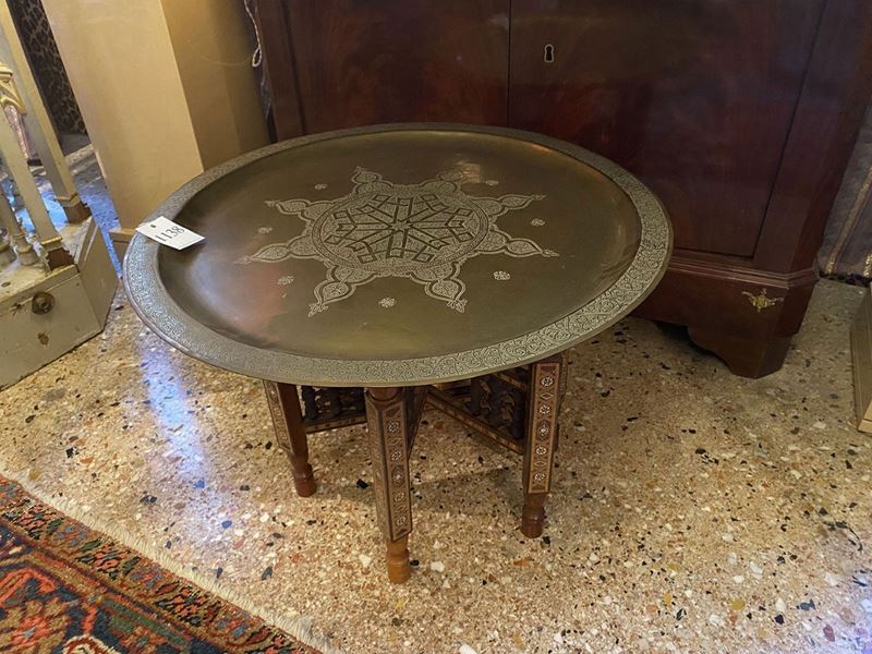 Tavolino Vassoio in Ottone