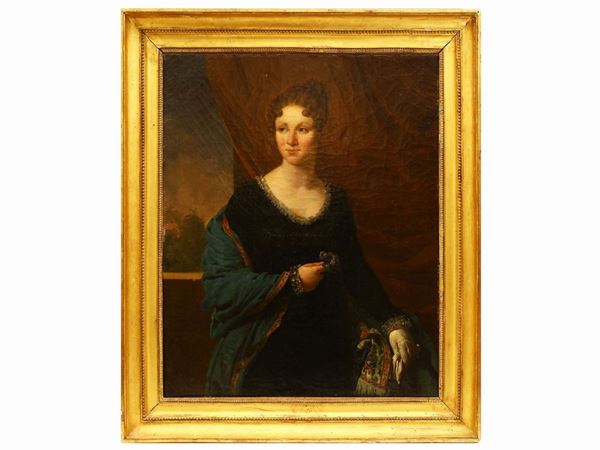 Jean-Baptiste Mauzaisse - Portrait of a Gentlewoman