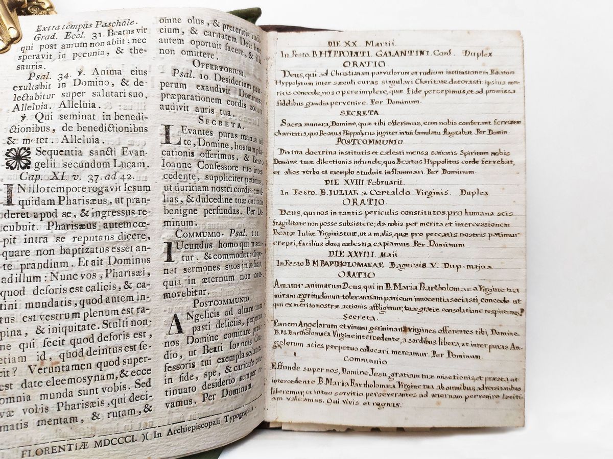 Missale Romanum Ex Decreto Sacrosancti Concilii Tridentini Restitutum
