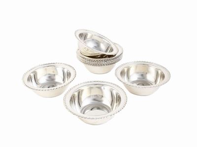 Serie di Dodici Vaschette Lavadita in Argento