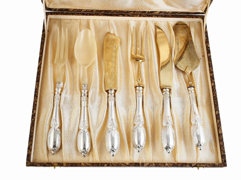 Set di Posate a Servire in Argento