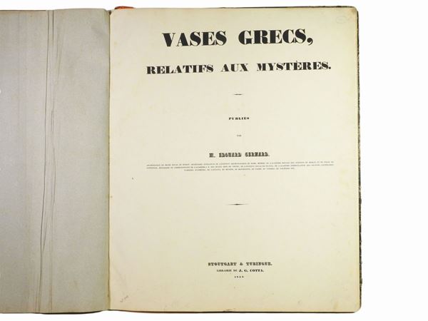 Eduard Gerhard - Vases Grecs, relatifs aux mysteres