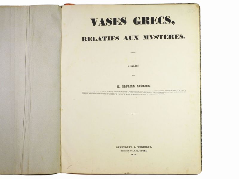 Eduard Gerhard - Vases Grecs, Relatifs Aux Mysteres