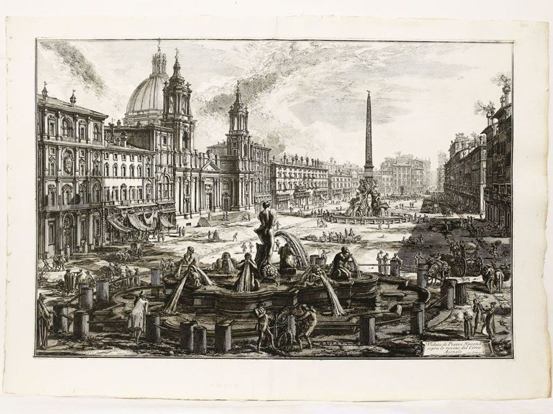 Giovanni Battista Piranesi - Veduta di Piazza Navona Sopra le Rovine del Circo Agonale 1773