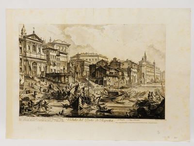Veduta del Porto di Ripetta 1753