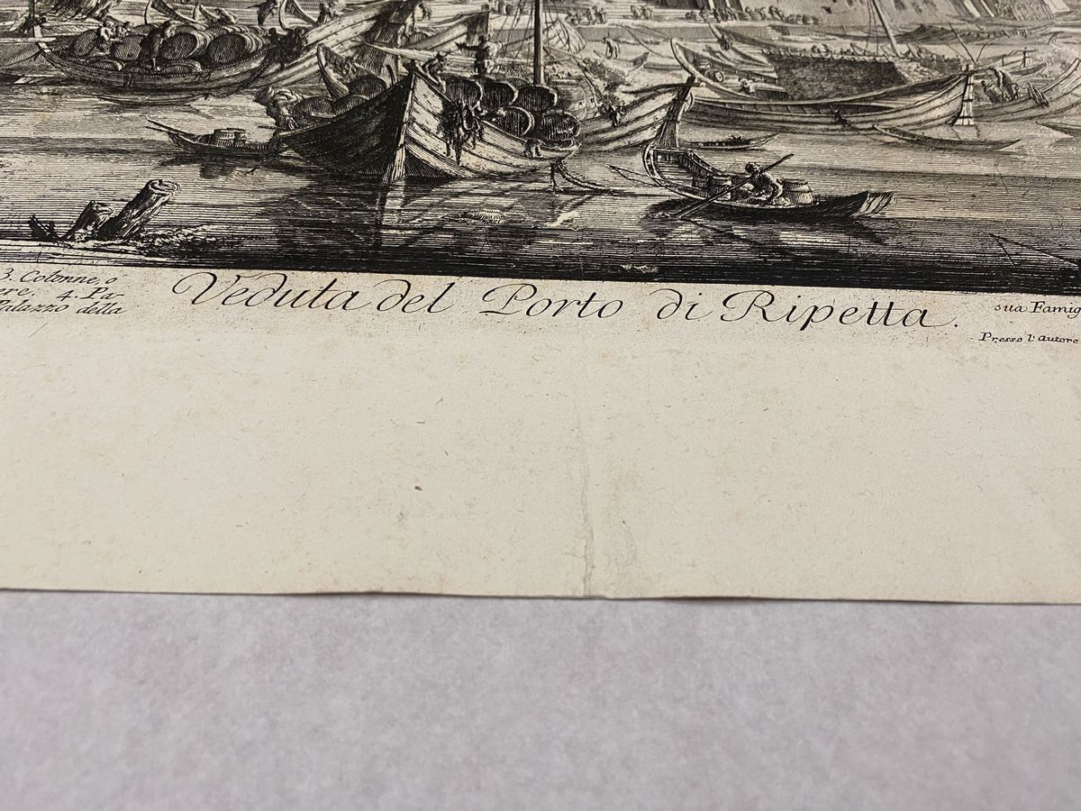 Giovanni Battista Piranesi - Veduta del Porto di Ripetta 1753