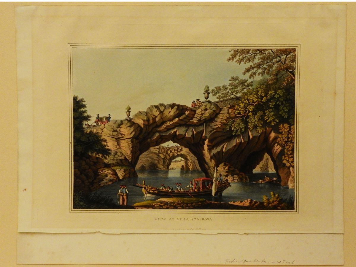 Luigi Mayer - View At Villa Scabrosa - Ancient Bath Near The Fountains Oh The Palici - Ancient Ci...