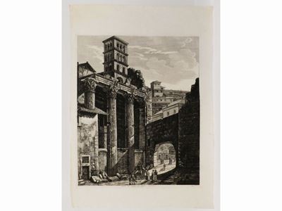 Avanzi del Tempio di Marte Vendicatore dal Volgo Arco dei Pantani