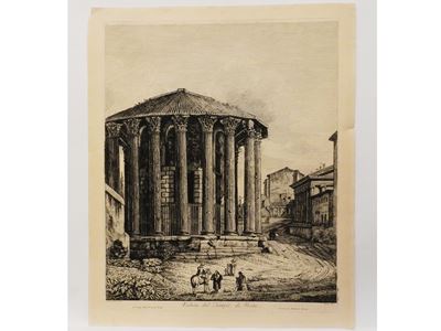 Veduta del Tempio di Vesta 1820