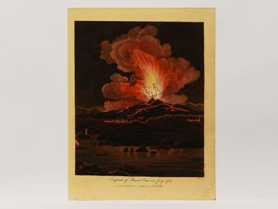 Eruption Of Mount Etna in July 1787
