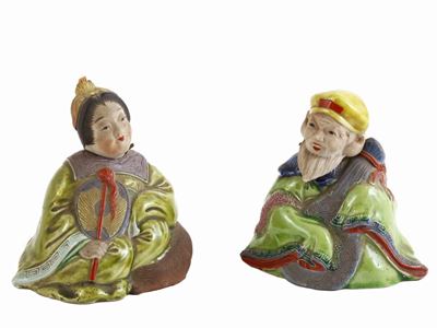 Due Magot in Ceramica