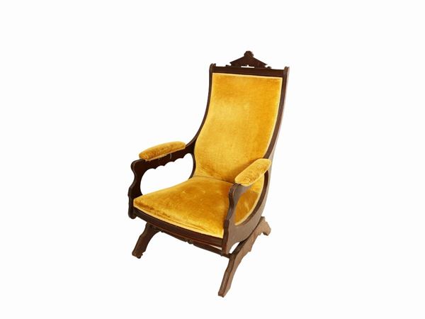 Mahogany armchair  (early 20th century)  - Auction Furniture, silvers, paintings and antique curiosities partly from Villa Mannelli - Maison Bibelot - Casa d'Aste Firenze - Milano