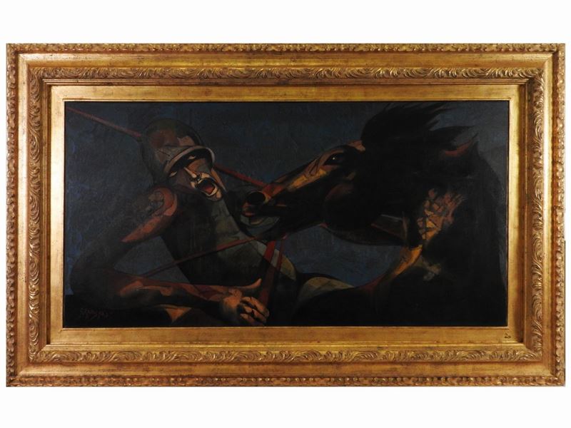 Alfio Rapisardi - Condottiero con Cavallo