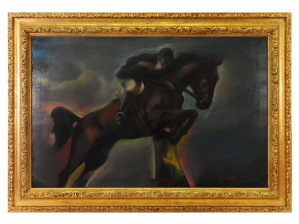 Alfio Rapisardi : Horse rider  - Auction Modern and Contemporary Art - Maison Bibelot - Casa d'Aste Firenze - Milano