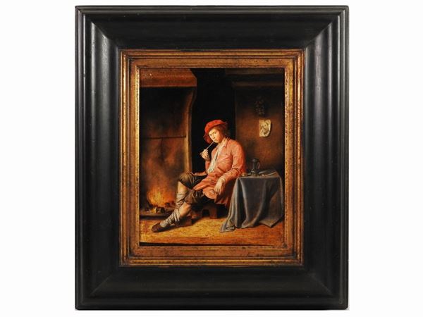 Da Jean Miense Molenaer : Character portrait with pipe  (20th century)  - Auction Furniture, silvers, paintings and antique curiosities partly from Villa Mannelli - Maison Bibelot - Casa d'Aste Firenze - Milano