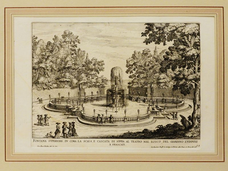 Giovanni Battista Falda - Fontane a Frascati