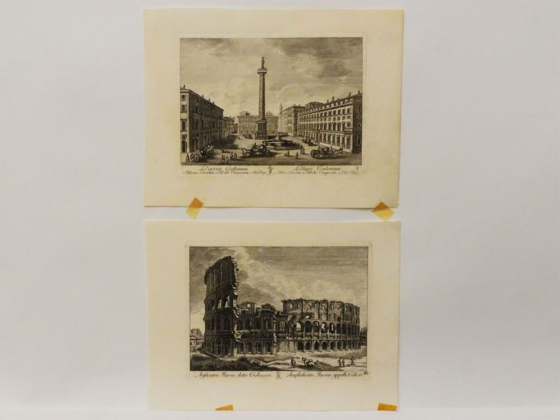 Achille Parboni - Vedute di Piazze e Monumenti di Roma, Prima Metà del XIX Secolo