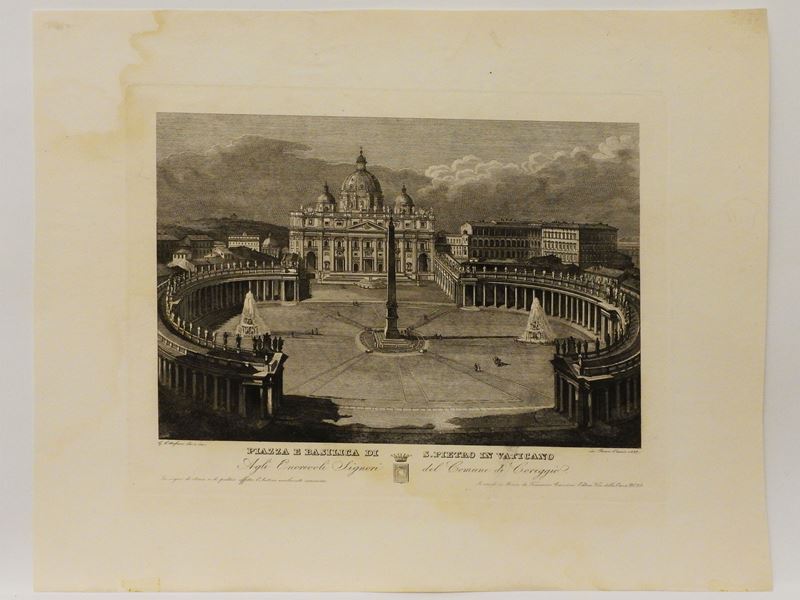 Gaetano Cottafavi - Piazza e Basilica di S. Pietro in Vaticano