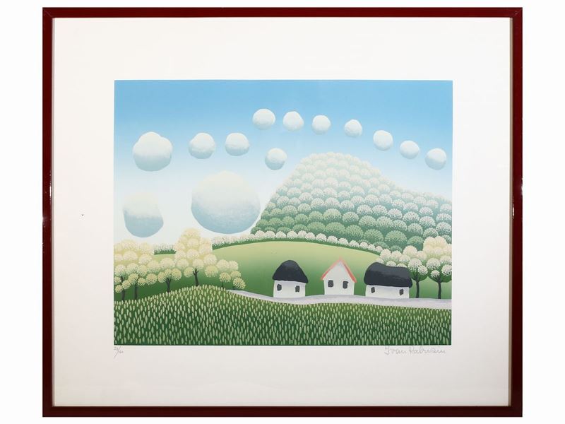 Ivan Rabuzin - Paesaggio con Case