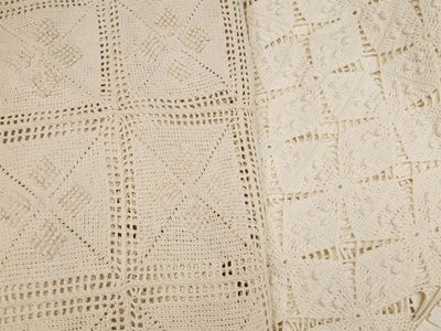 Due Copriletti Singoli in Cotone Bianco