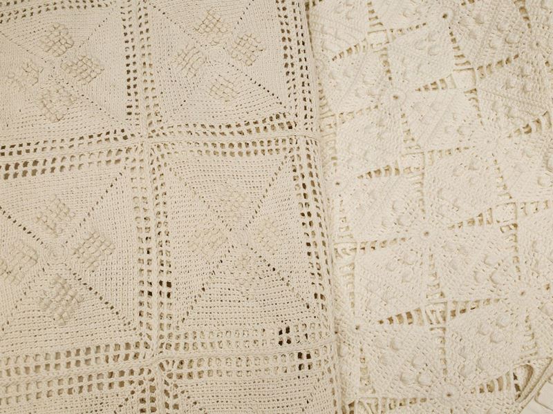 Due Copriletti Singoli in Cotone Bianco