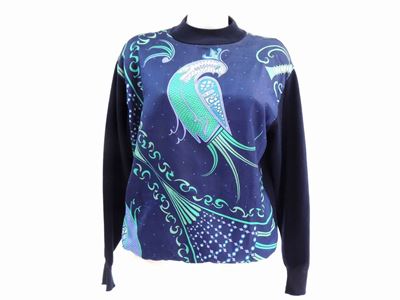 Maglia in Lana Blu e Seta, Emilio Pucci