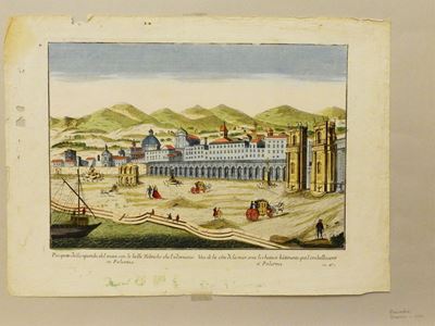 Prospetto della Sponda del Mare con le Belle Fabriche che L'adornano in Palermo