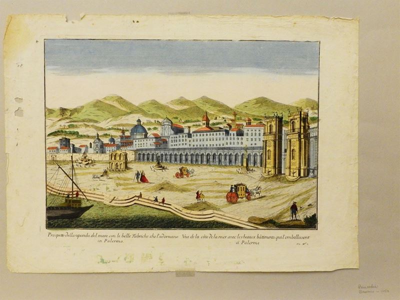 Prospetto della Sponda del Mare con le Belle Fabriche che L'adornano in Palermo