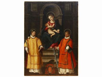 Madonna con il Bambino in Trono, tra i Santi Stefano e Lorenzo