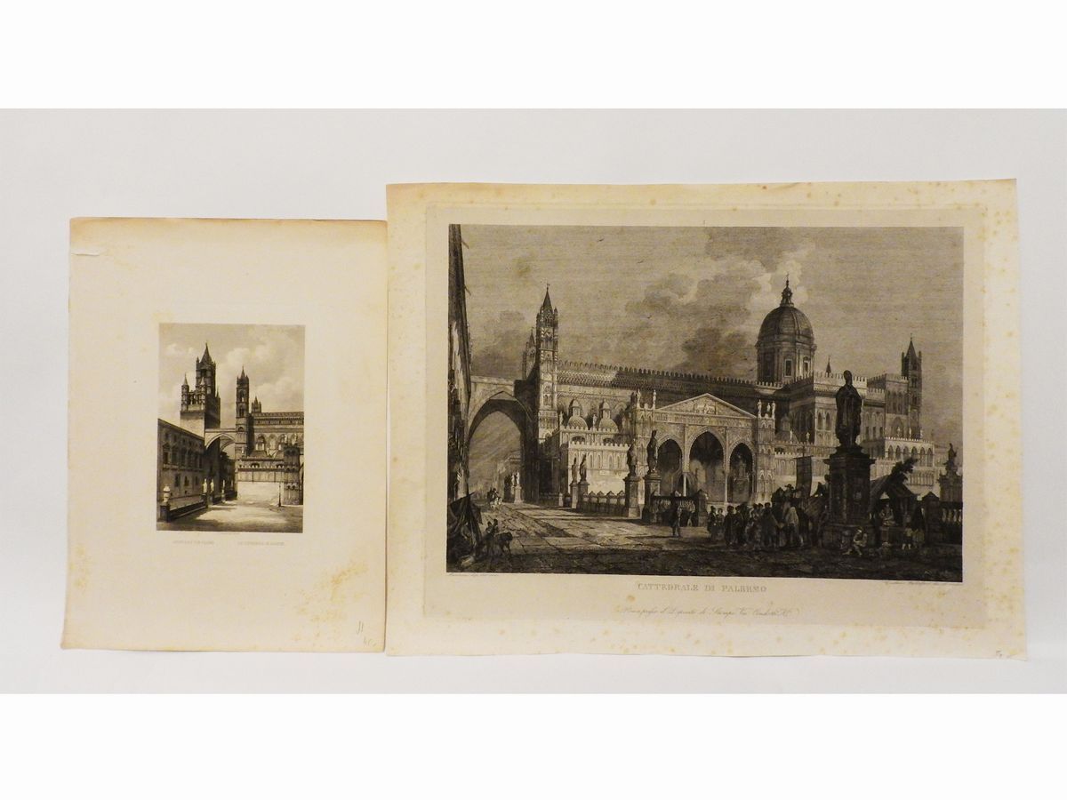 Vedute della Cattedrale di Palermo e Altri Monumenti