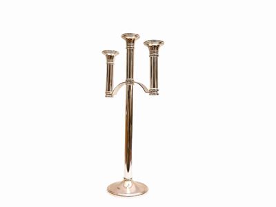 Grande Candelabro a Tre Bracci in Metallo, Oakom