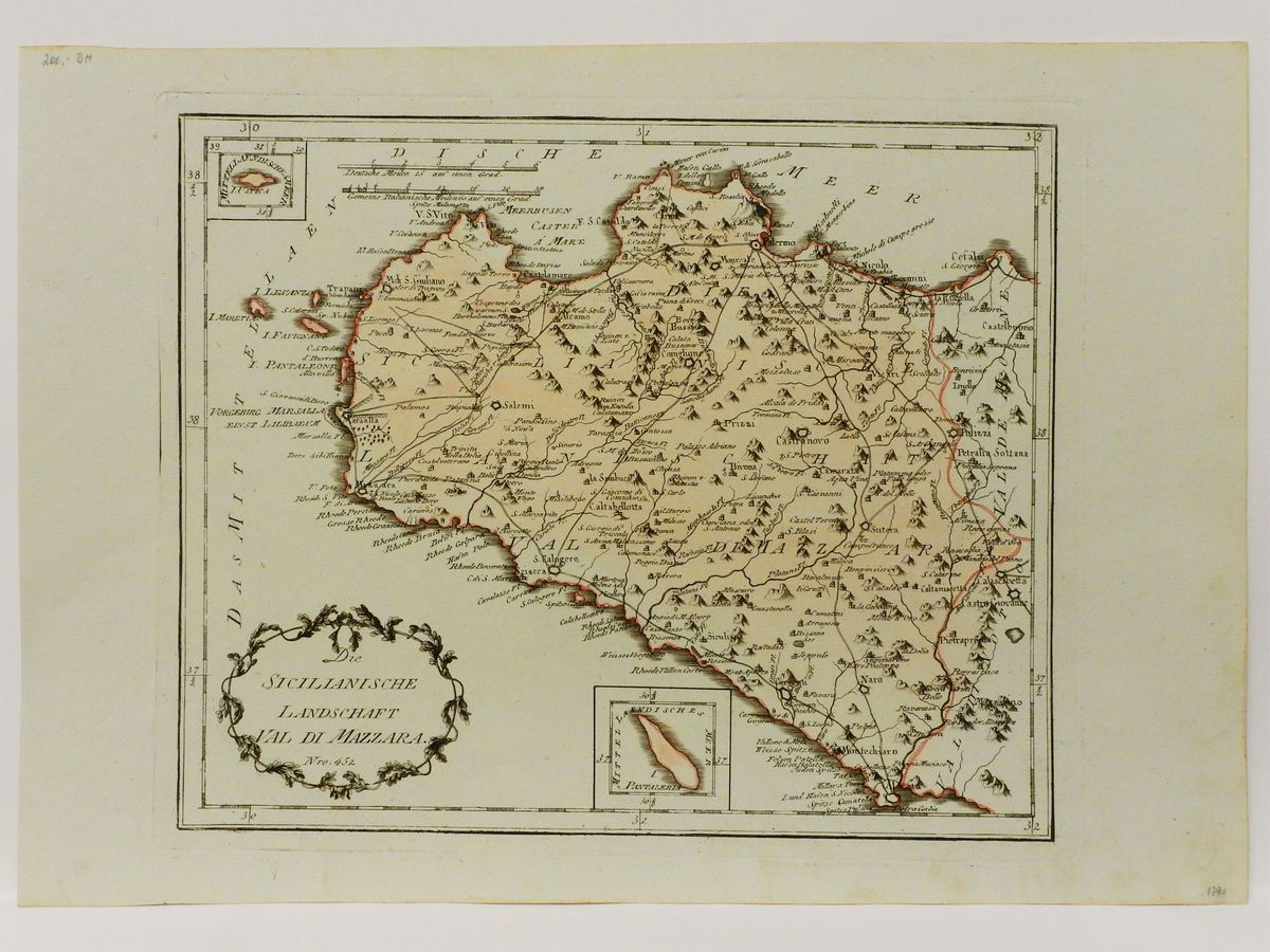 Franz Johann Joseph Reilly - Piante di Val Demone, Val di Noto e Val di Mazzara