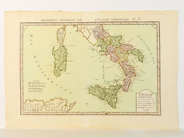 Carte geografiche della Sicilia e dell'Italia meridionale