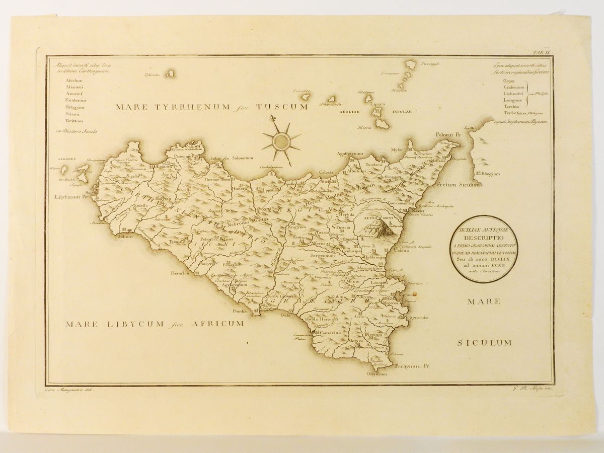 Carte Geografiche della Sicilia e Dell'italia Meridionale
