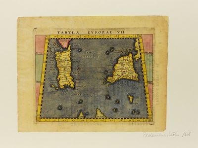 Due Mappe Tolomeiche: Sicilia, Sardegna e Malta