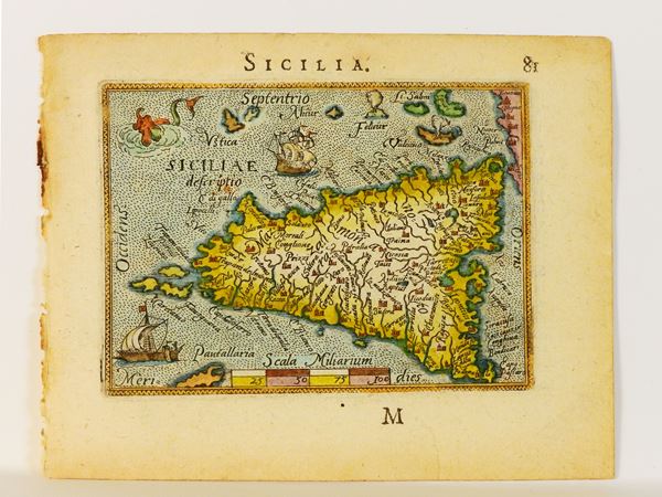 Geographical maps of Sicily
