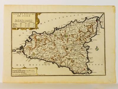 Isle Et Royaume De Sicilie 1705