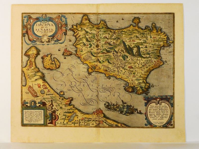 Abraham Ortelius - Ischia Quae Olim Aenaria 1590
