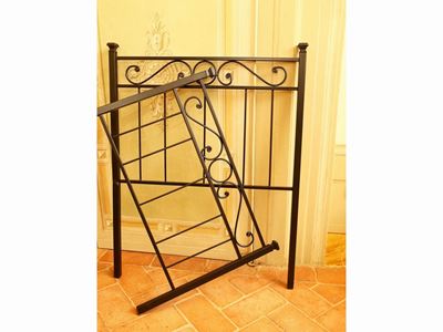 Letto Singolo in Metallo Patinato