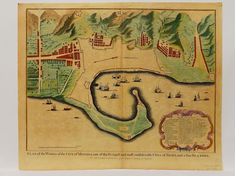 Isaac Basire - Plan Of The Works Of The City Of Messina...