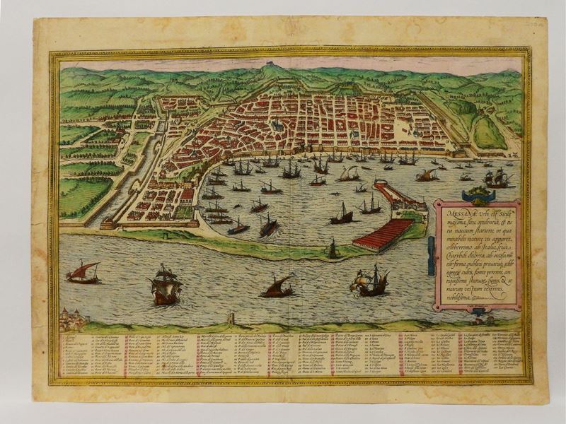 Messana, Urbs Est Sicilie Maxima, Situ, Opulentia, & Tuta Navium Statione, ...