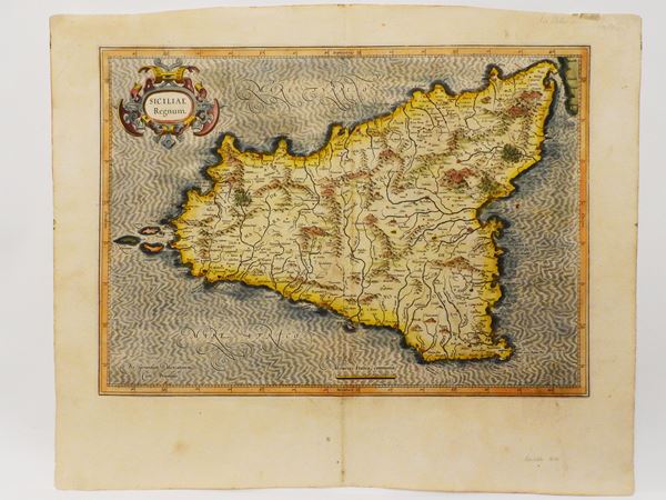 Gerhard Mercator - Siciliae Regnum 1630 circa