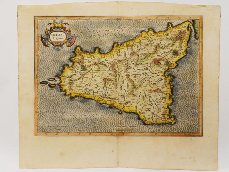 Gerhard Mercator - Siciliae Regnum 1630 Circa