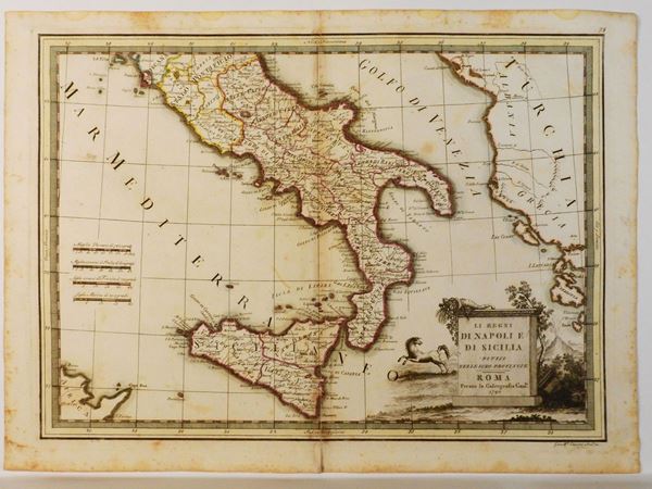 Giovanni Maria Cassini - Li Regni di Napoli e di Sicilia divisi nelle loro province