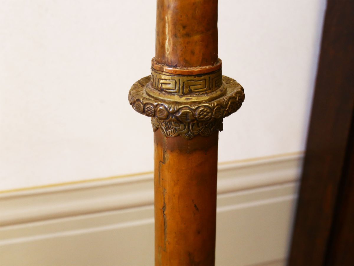 Tre Vasi Orientali in Legno e Rame