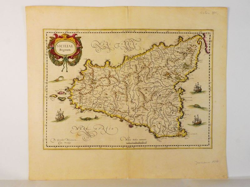 Jan Janssonius - Siciliae Regnum, Metà del XVII Secolo
