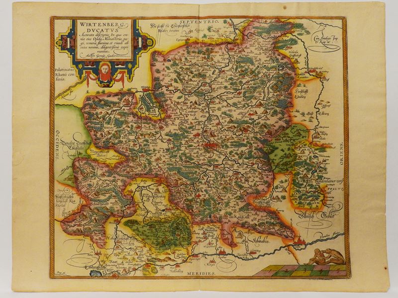 Abraham Ortelius - Wirtenberg Ducatus Accurata Descriptio, ...